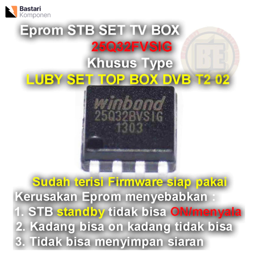 IC Eprom Firmware STB Set TV BOX Luby SET Top Box DVB T2 02