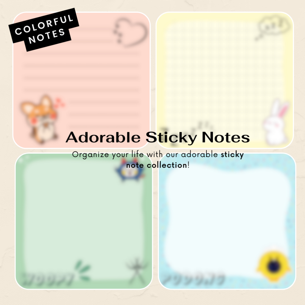 

Colorful Mini Sticky Notes | Memopad
