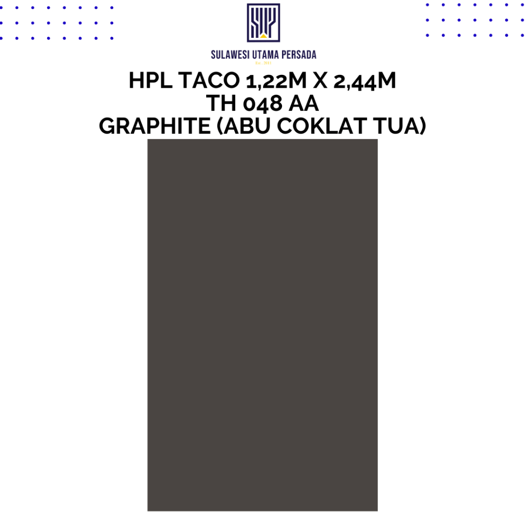 HPL TACO TH 048 AA GRAPHITE WARNA SOLID TEKSTUR KULIT JERUK
