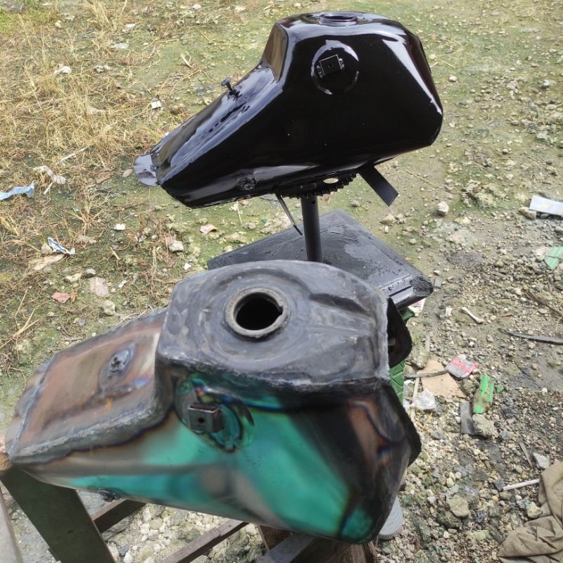 Tangki Besi For Megapro Mono Verza Karbu/Injeksi Modif Tril Crf Klx Supermoto