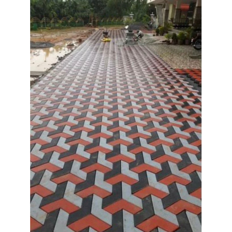 Paving block press mesin hidroulik 3D V harga permeter mutu K300