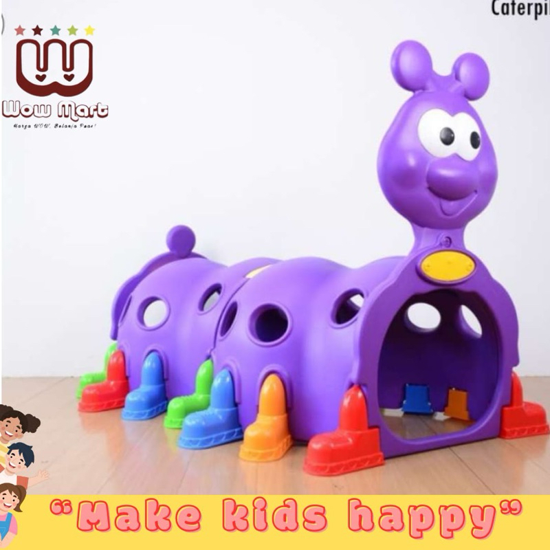 TEROWONGAN ANAK PLAYGROUND CARTERPILLAR NEW