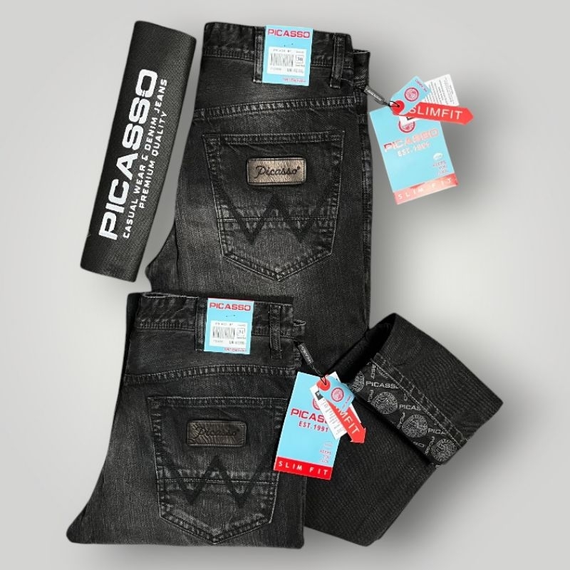 [PICASSO W Tidak Karet/Non Stretch] Celana Jeans Picasso Series W Tidak Karet/Non Stretch Slim-Fit R