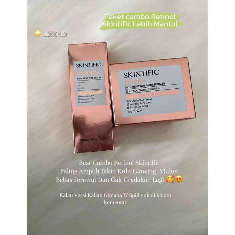 moisturaizer retinol skintific/serum retinol skintific