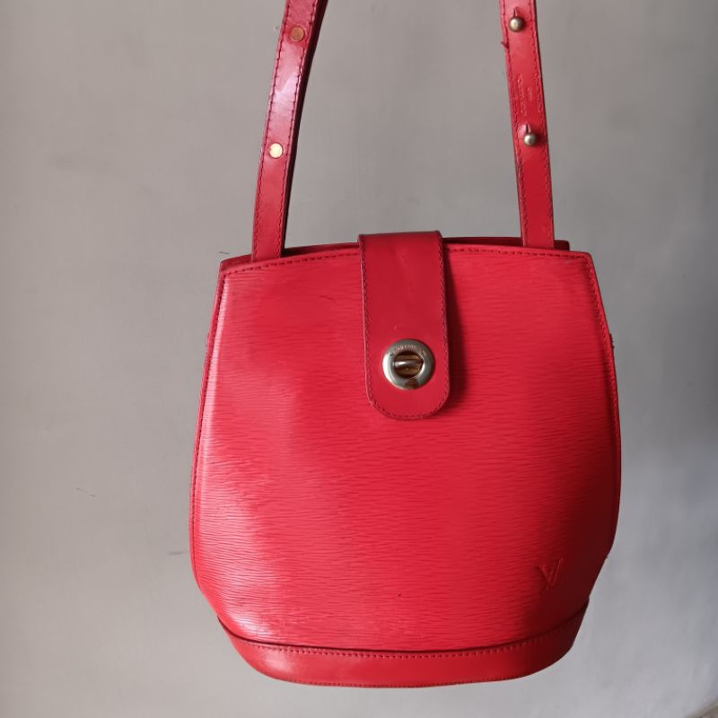 Tas LV vintage Cluny red epi leather preloved
