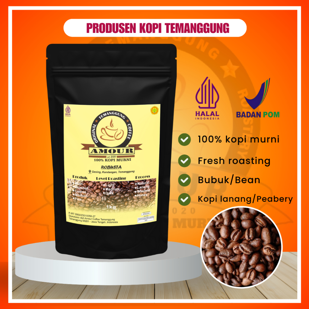 

Kopi Lanang Temanggung Robusta Bubuk Murni 100gr | Kopi Bubuk Murni 100% | Kopi Hitam Bubuk Asli