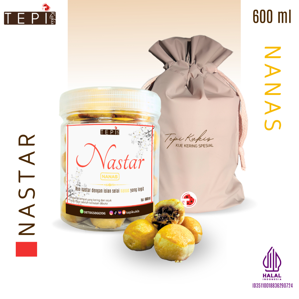 

Kue Kering Nastar Nanas Lumer Spesial Toples 600ml