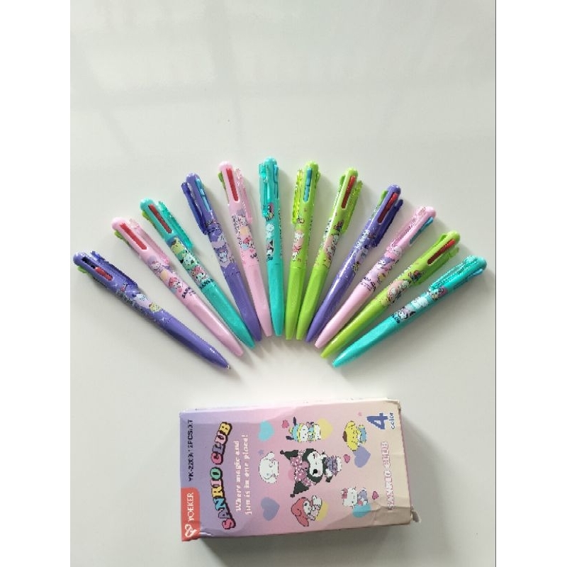 

BALLPOINT/ PENA / PULPEN YOEKER 4 WARNA 0.7 MM