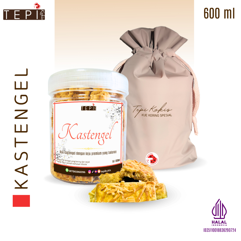 

Kue Kering Kastengel Keju Lumer Toples 600ml