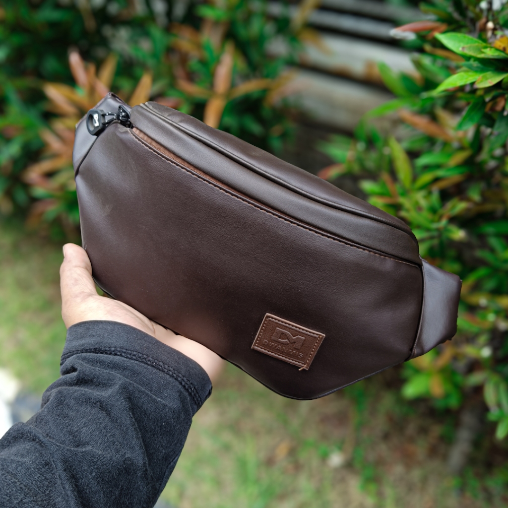 Tas Pria Sling Bag DM Original - Tas Selempang Pria - WaistBag Pria Waterproof