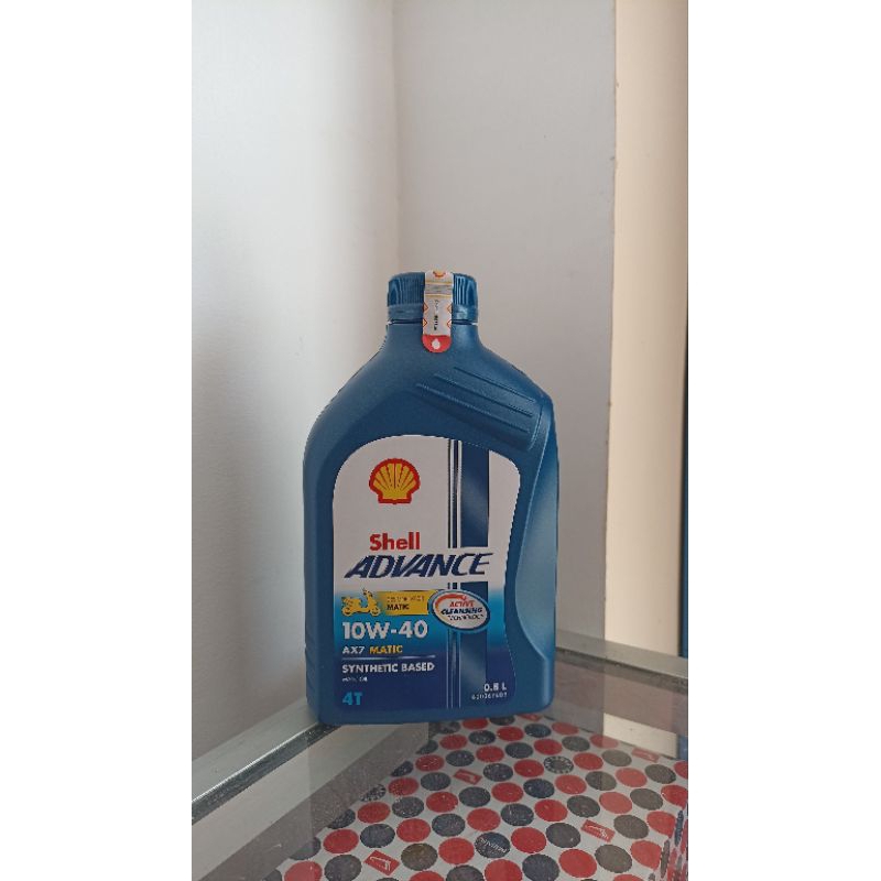 oli motor shell Advance 4T scooter/metic AX710W-40 ( 800 ml )
