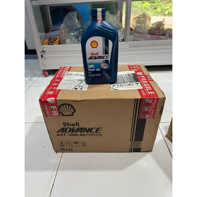 Oli Shell Advance 1 Liter (1 Dus Isi 12 Pcs)