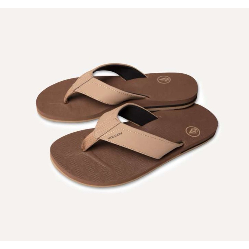 VOLCOM sandal rubber coklat NEW ORIGINAL 100%