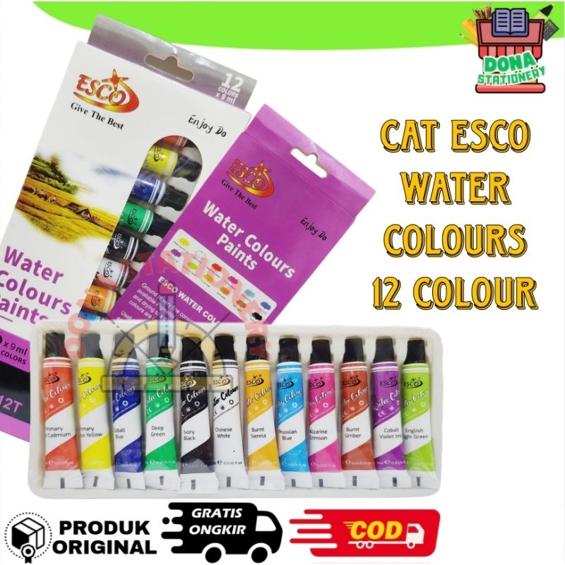 

CAT AIR ESCO 12 COLOURS | CAT ESCO WATER COLOUR | CAT AIR 12 WARNA