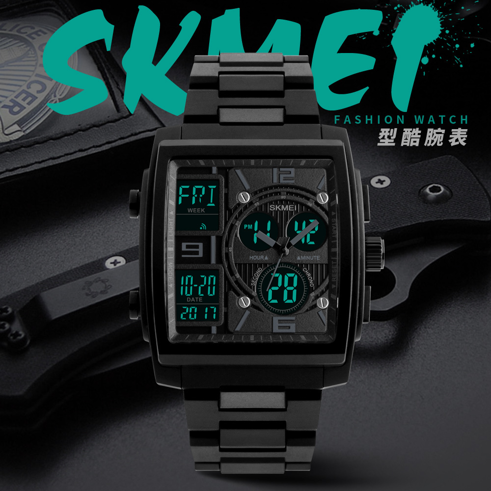 SKMEI 1274 Original Jam Tangan Pria Dual Time Tahan Air