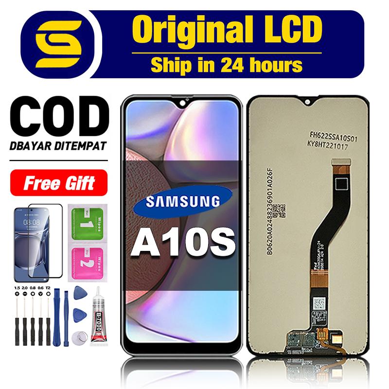 LCD Samsung A10S Ori fullset asli touchscreen original 100% lcd For Glass Digitizer COD