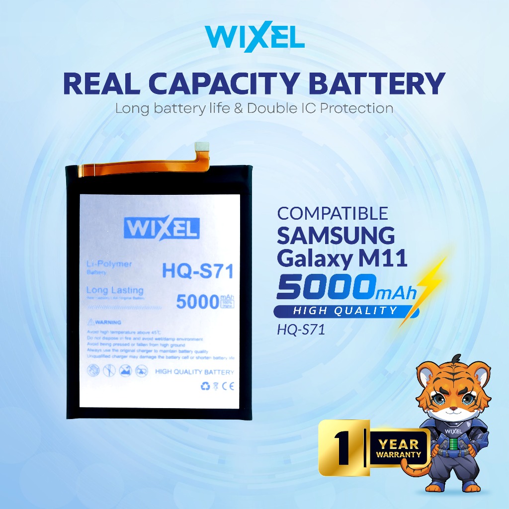 WIXEL Baterai Samsung Galaxy M11 HQ-S71 SM-M115F M115 Batre Batrai Battery Original Ori Dual HP Hand