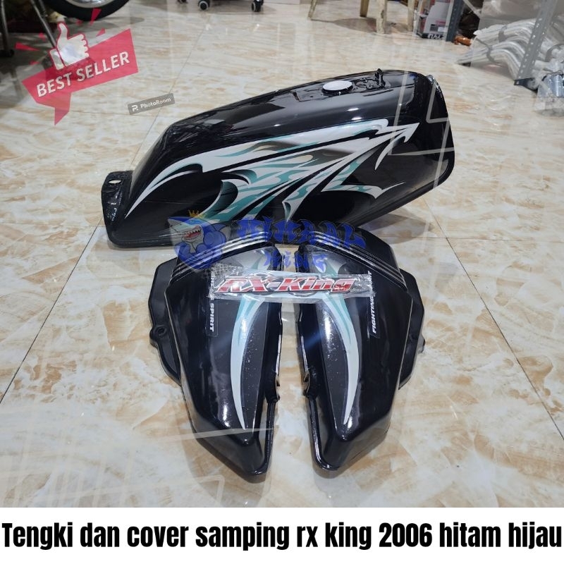 tangki tengki dan dop aki dop oli samping rx king 2006 hitam hijau