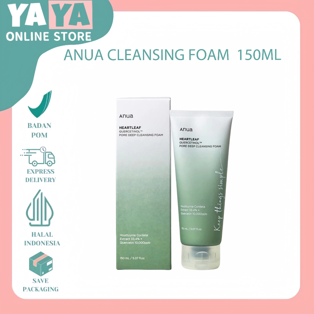 Anua, Anua Cleansing Oil, Anua Official Store, Anua Indonesia Official, Anua Cleansing Foam 150ML, A