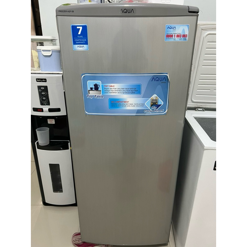 preloved freezer aqua freezer asi 6tingkat palembang only