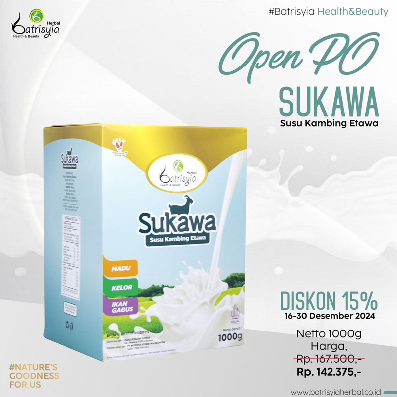 

Batrisyia Sukawa 250gr,500gr,1000gr