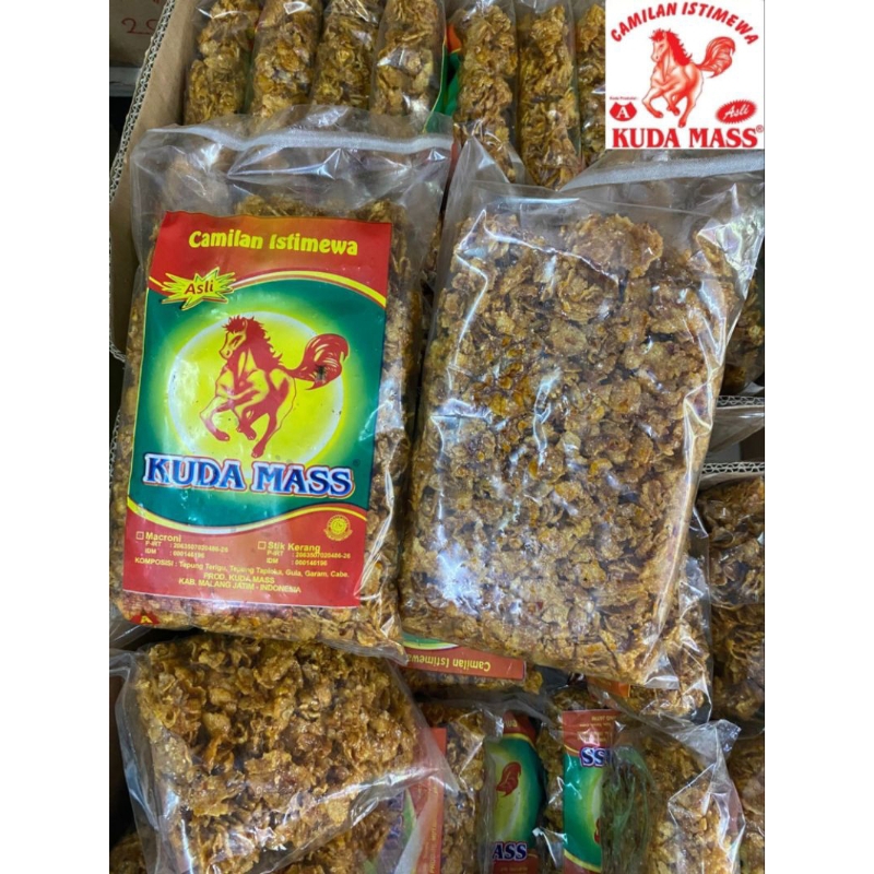 

EMPING JAGUNG RASA PEDAS MANIS 500g 250g ASLI PRODUK UD. KUDA MAS A MALANG