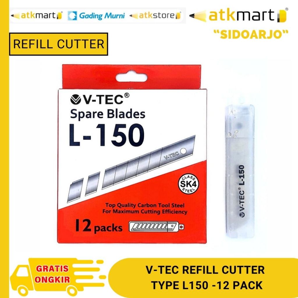

VTEC REFILL CUTTER TYPE L150 - ISI 12 PACKS