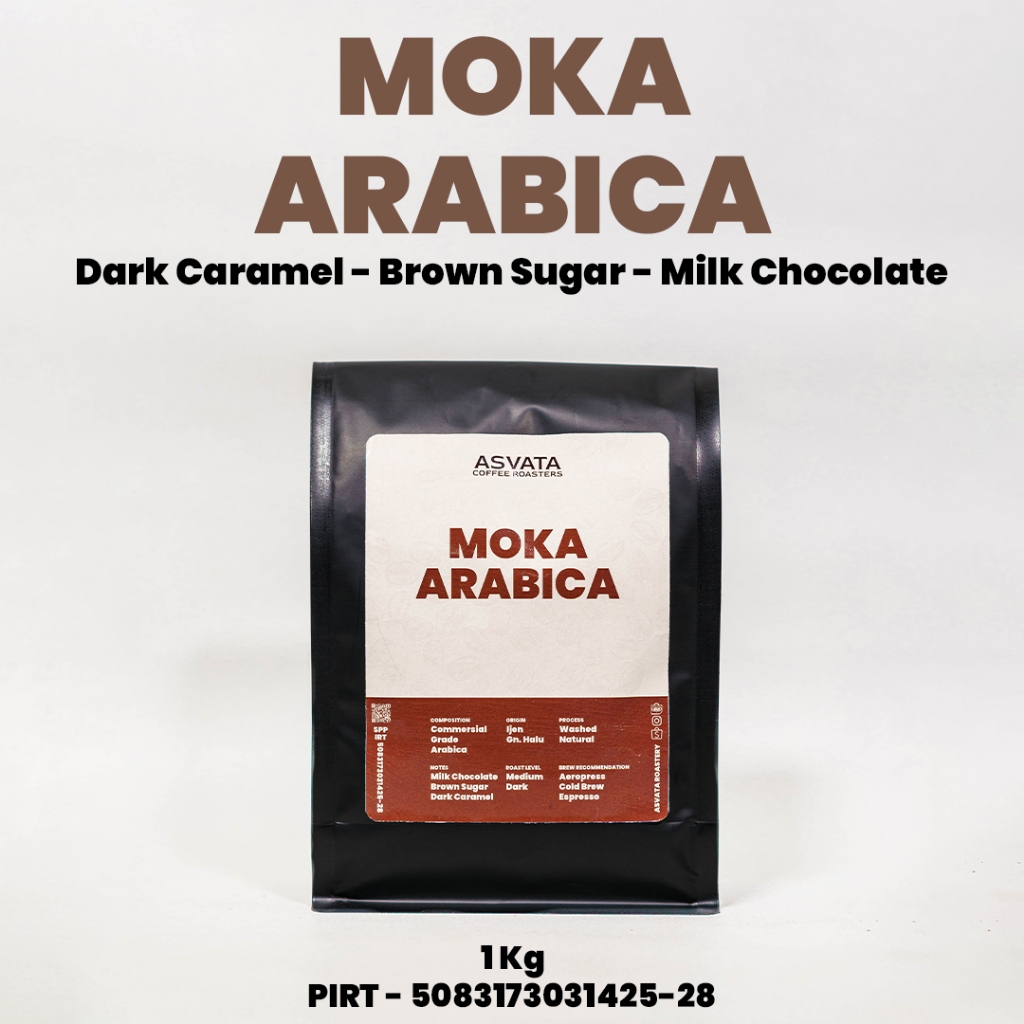 

Biji Kopi Komoditas 1 KG Roasted Beans Moka Arabica