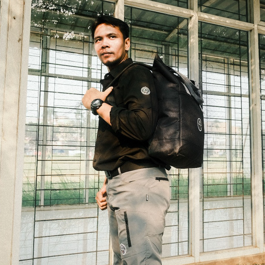 Tas 2 in 1 Pria Irco Meadow Ransel Tote Bag Free Raincover Anti Air - Backpack 20 Liter Laptop Slim