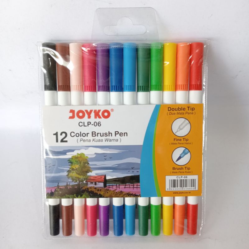

Joyko Color Brush Pen / Pena Kuas 12 Warna