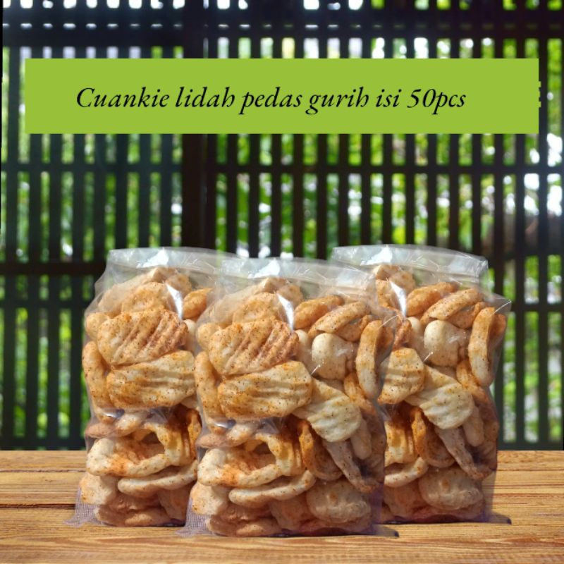 

Cuankie lidah pedas gurih isi 50pcs