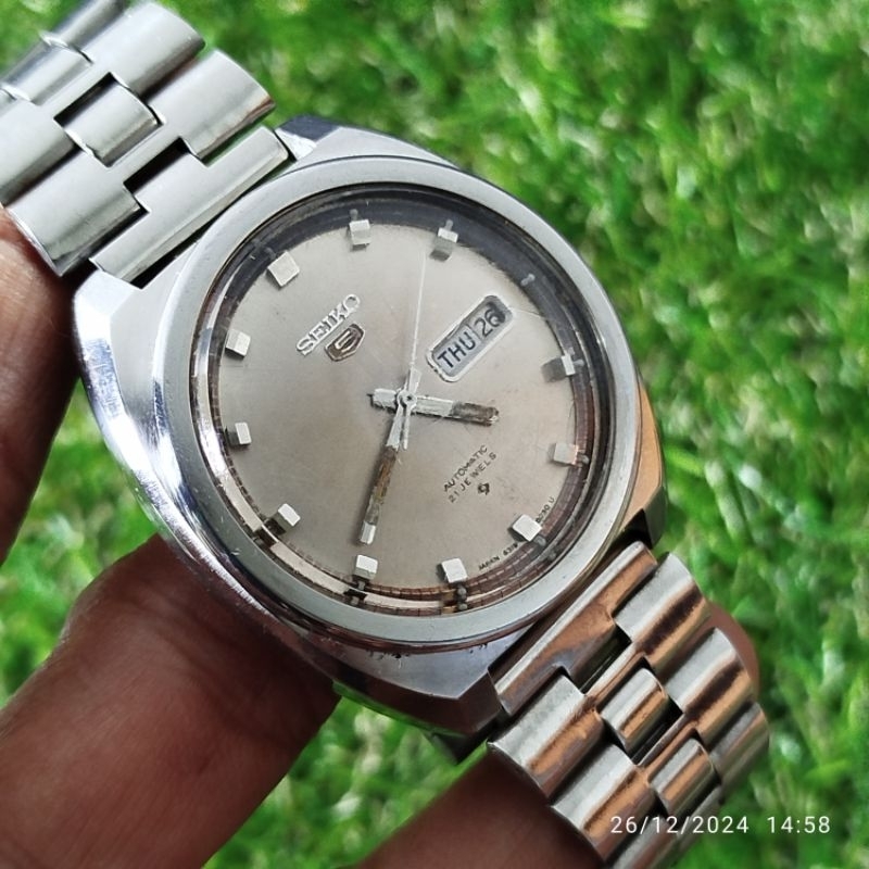 Jam Tangan Pria SEIKO 5 AUTOMATIC 6319-8030 vintage n rare