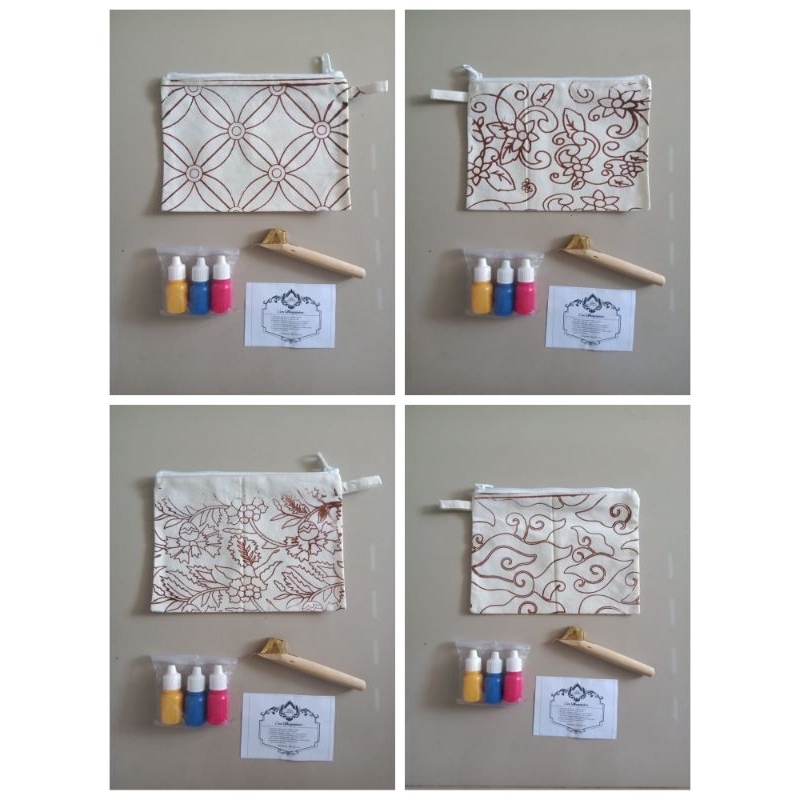

Pouch/dompet (tanpa alat dan cat batik) media lukis/batik