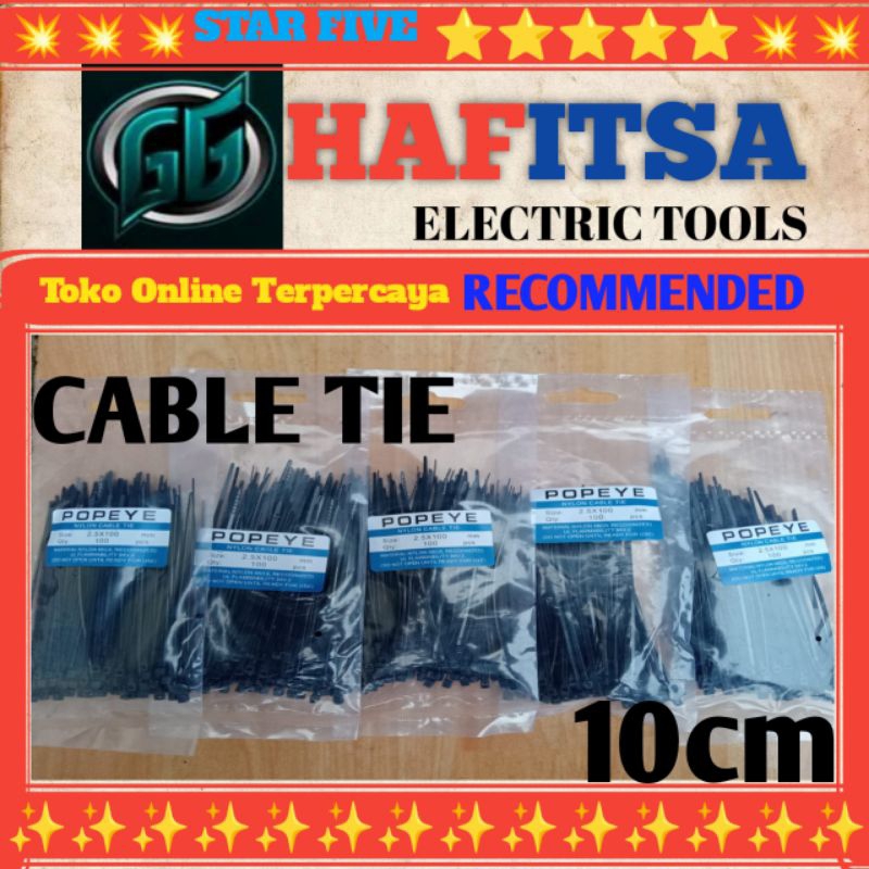 CABLE TIES NYLON POPEYE / CABLE TIE / CABLE TIE NYLON / CABLE TIES 10CM / kabel ties