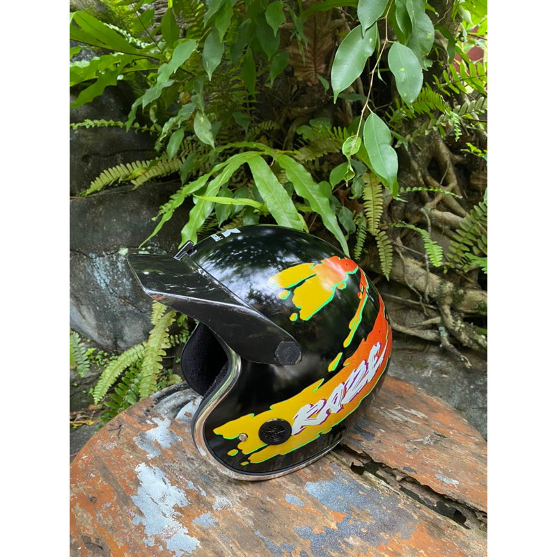 helm jadul kaze original kawasaki helm lawas klasik dmi vigano kiwi
