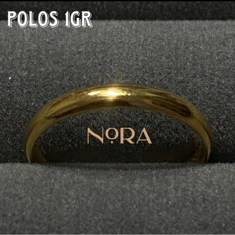Cincin Polos/Cincin Kawin ● Berat 1gr ● Emas Muda ● D'Nora