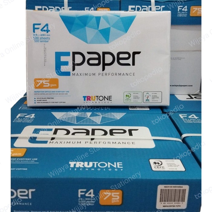 

Hvs kertas epaper F4 75 gram/ epaper F4 75gram kertas hvs
