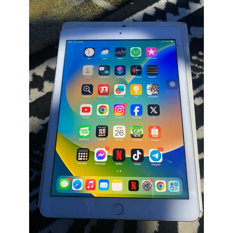 ipad 5 128 gb bekas ibox(bypass)