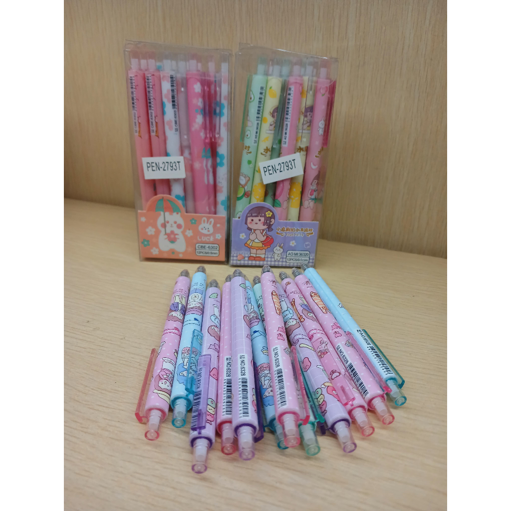 

1 Pack Pulpen Mekanik karakter Boneka isi 12pcs