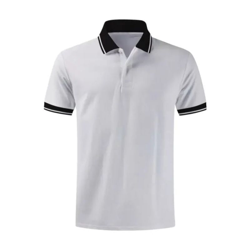 baju polo pria warna putih