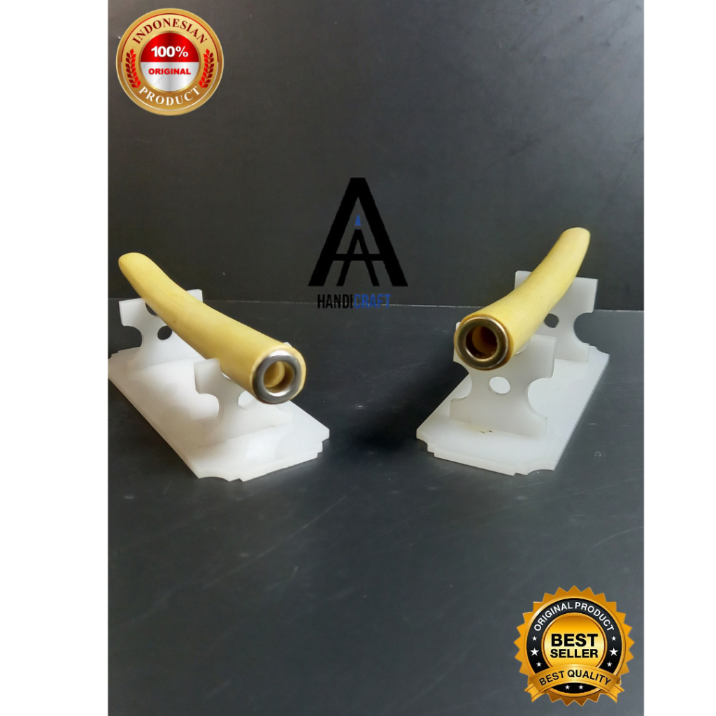 Once pipa kayu kemuning gading padudan rokok 12cm orange jasmine Kualitas premium