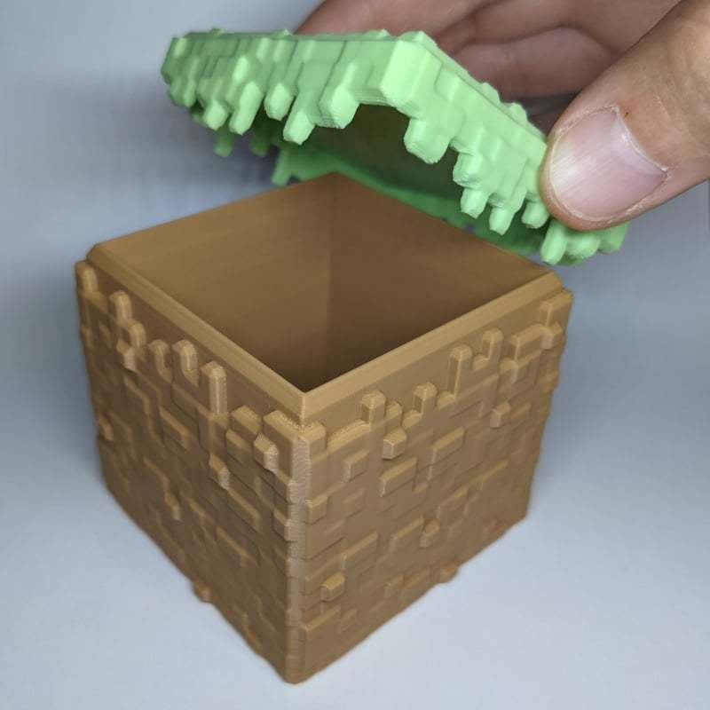CONTAINER BOX MINI KOTAK OBAT BAUT ORGANIZER PENSIL MINICRAFT GRASS BLOCK MINIATUR