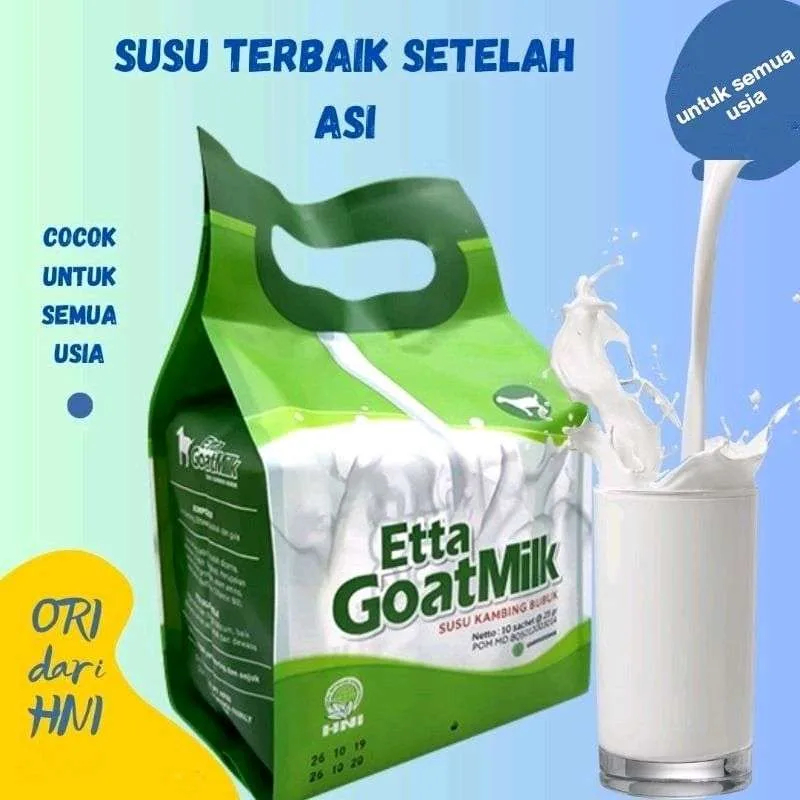 

Etta Goat Milk Susu Kambing Etawa Bubuk Original Sebagai Pengganti ASI - Mengatasi Radang Paru Paru