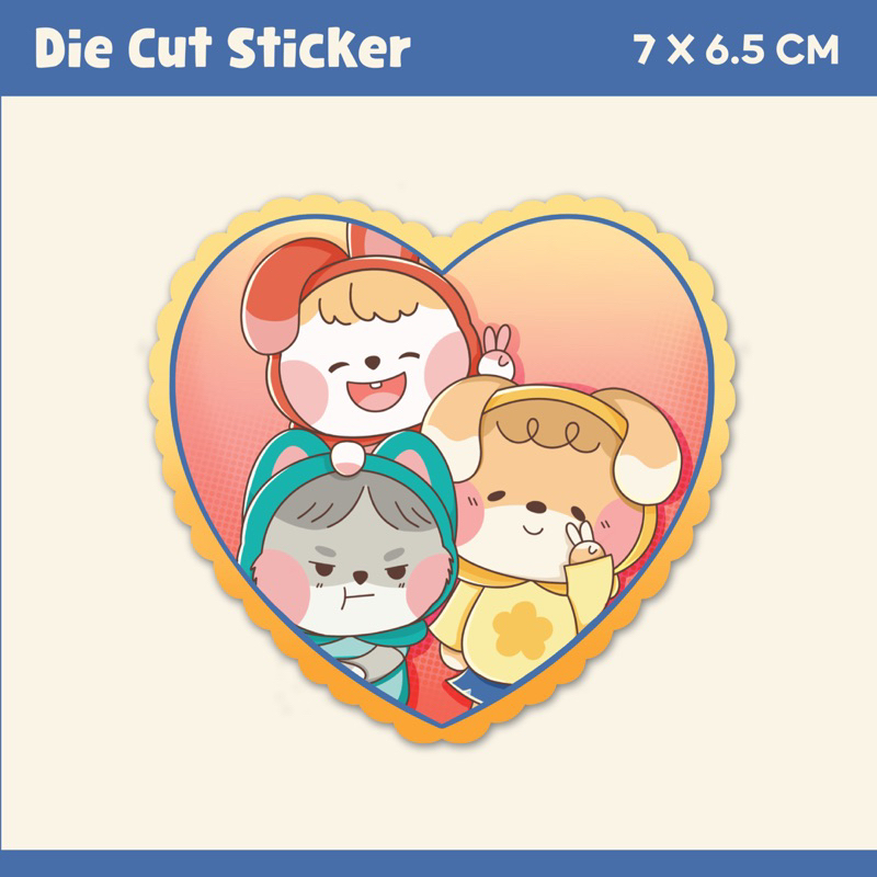 

Bestie 4Ever Die Cut Sticker by Three Clovers