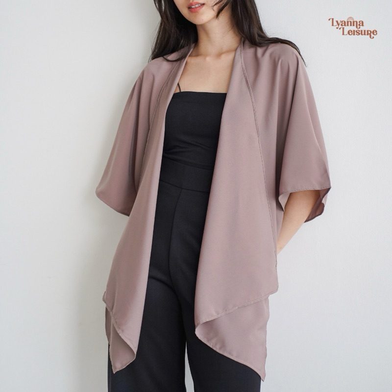 LYANNA - SORA Outer / Outer Wanita Oversize Polos Korean Style Batwing