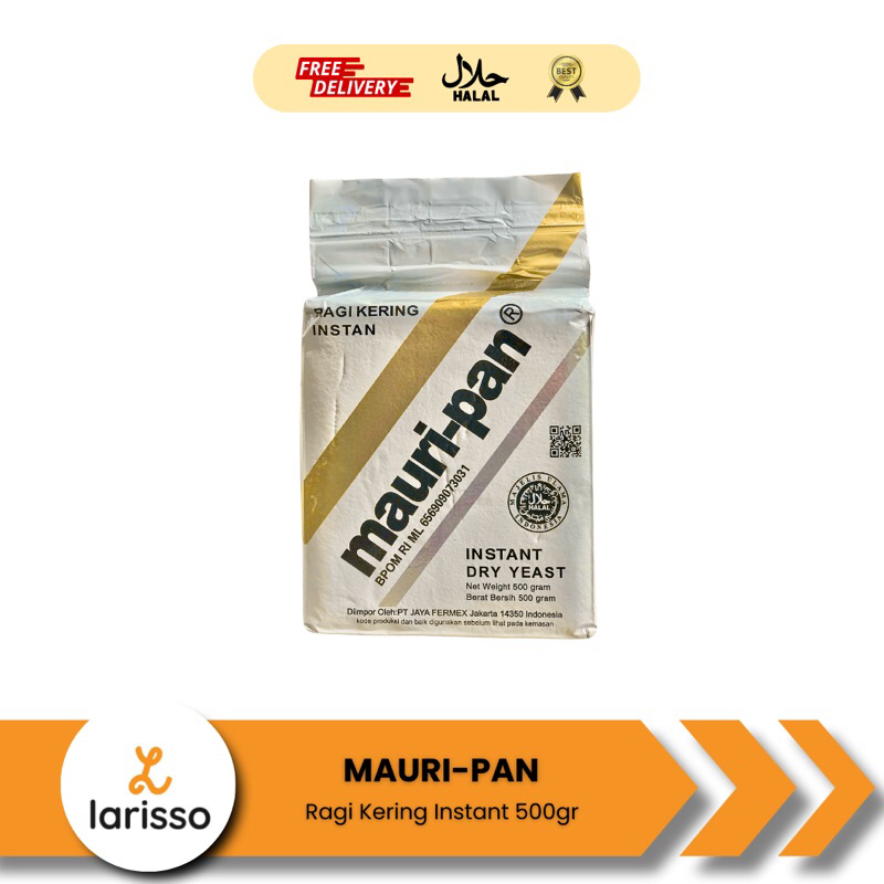 

MAURIPAN Ragi Instan 500gr - Ragi Kering Pengembang Instant Dry Yeast