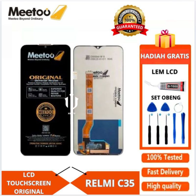 LCD TOUCHSCREEN RELMI C35 FULLSET ORIGINAL FREELEM OBENG