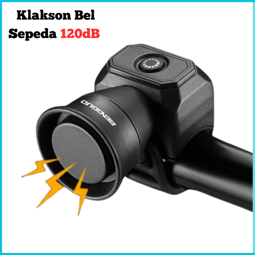 COD Cepat Klakson Bel Sepeda Elektrik Bike Scooter Loud Horn 120dB dicas 200 mAh- BG-3509