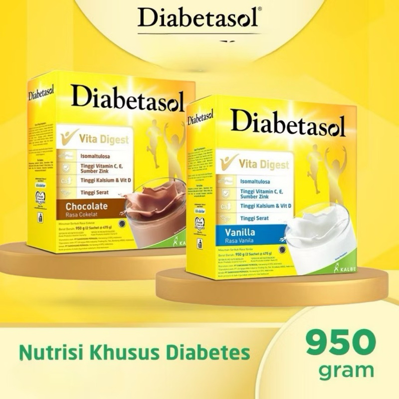 

Diabetasol Vita Digest Rasa Cokelat dan vanila 950gr