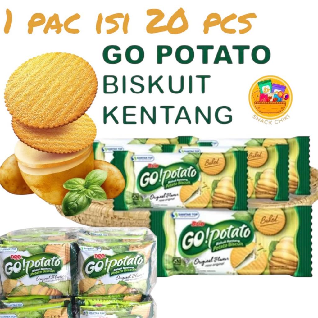 

Deo Go! Potato BISKUIT KENTANG Renceng Isi 20 pcs